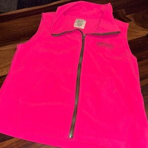 Sporty Women's Bright Pink hunting Fleece Vest